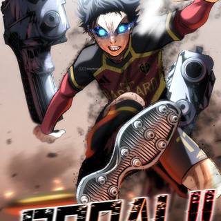 Isagi two gun volley wallpaper