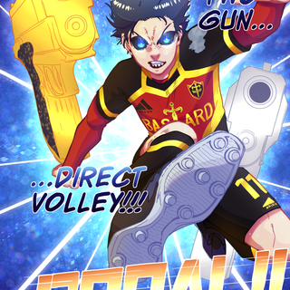 Isagi two gun volley wallpaper