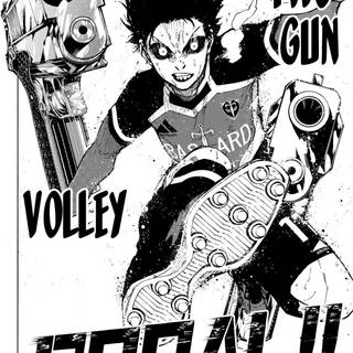 Isagi two gun volley wallpaper