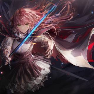 Girl radiant hair wallpaper