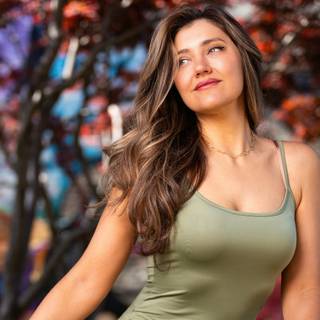 Girl radiant hair wallpaper