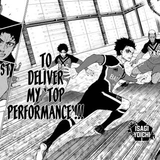 Isagi two gun volley wallpaper