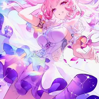 Girl radiant hair wallpaper