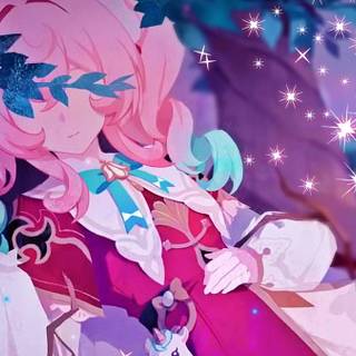 Girl radiant hair wallpaper