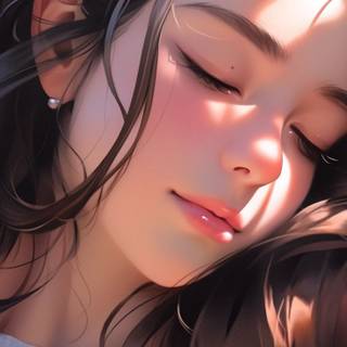 AI art girl wallpaper