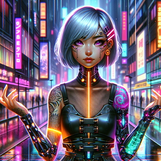 AI art girl wallpaper