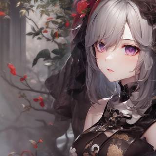 AI art girl wallpaper