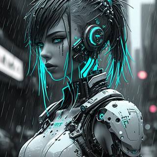 AI art girl wallpaper