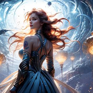 AI art girl wallpaper