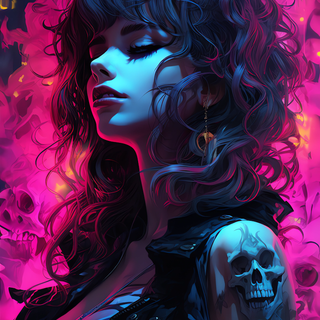 AI art girl wallpaper