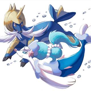 Primarina minimalist wallpaper