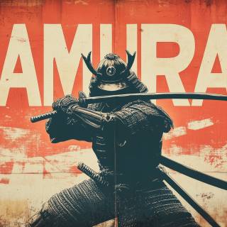 Calm samurai computer wallpaper