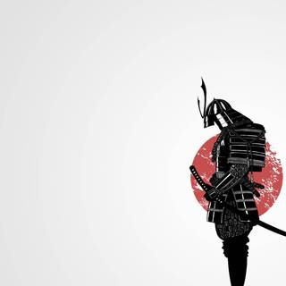 Calm samurai computer wallpaper