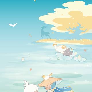 Primarina minimalist wallpaper