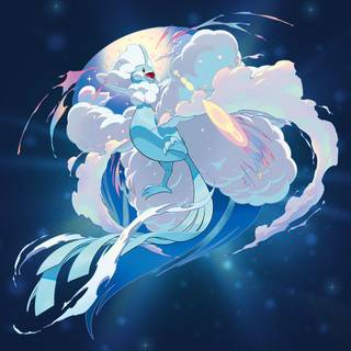 Primarina minimalist wallpaper