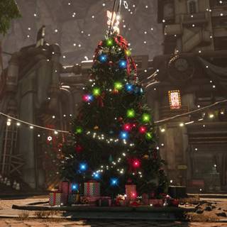 Christmas PS5 4k wallpaper