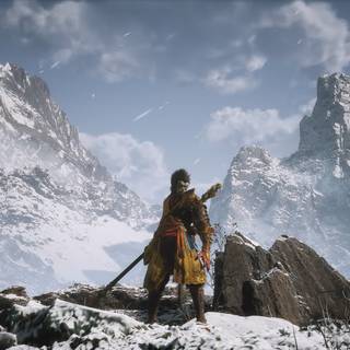 PS5 snow 4k wallpaper