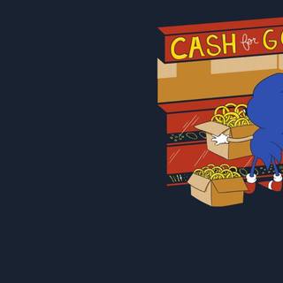 Sonic minimalist wallpaper