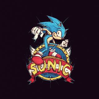 Sonic minimalist wallpaper