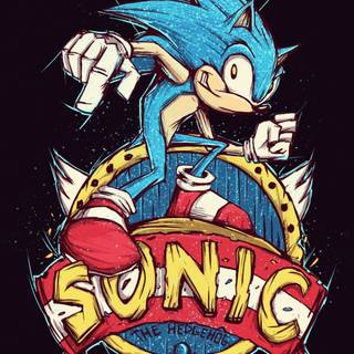 Sonic minimalist wallpaper