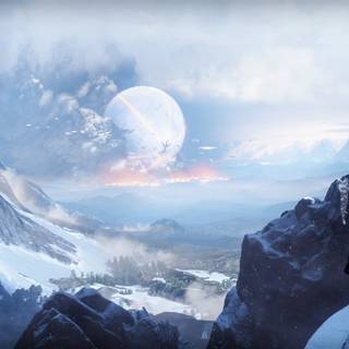 PS5 snow 4k wallpaper