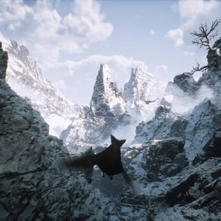 PS5 snow 4k wallpaper