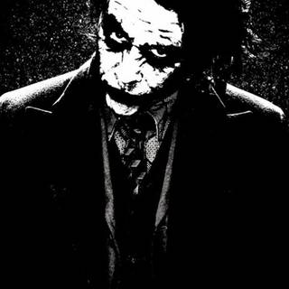 Black and white Joker wallpaper
