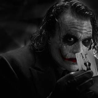 Black and white Joker wallpaper