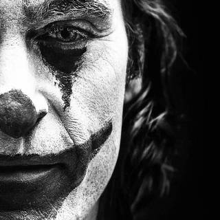 Black and white Joker wallpaper