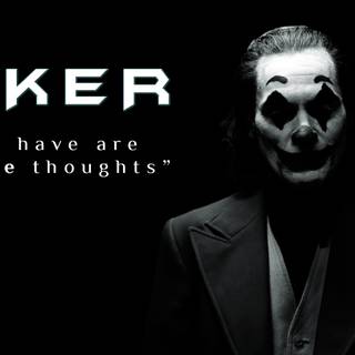Black and white Joker wallpaper