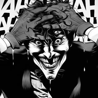 Black and white Joker wallpaper