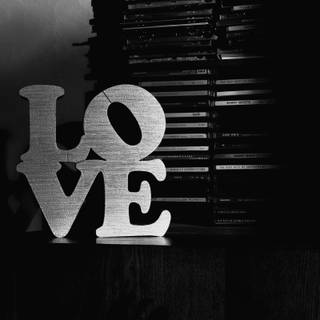 Love black and white wallpaper