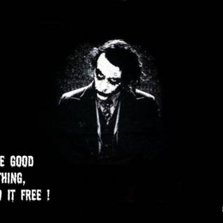 Black and white Joker wallpaper