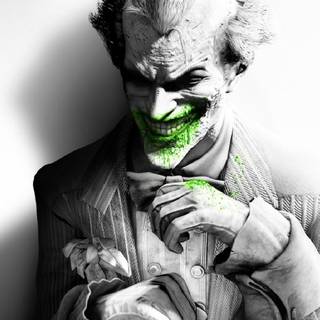 Black and white Joker wallpaper