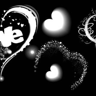 Love black and white wallpaper