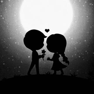 Love black and white wallpaper