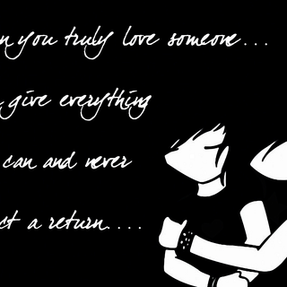 Love black and white wallpaper