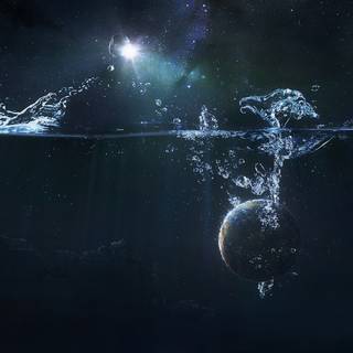Water planets wallpaper