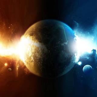 Water planets wallpaper