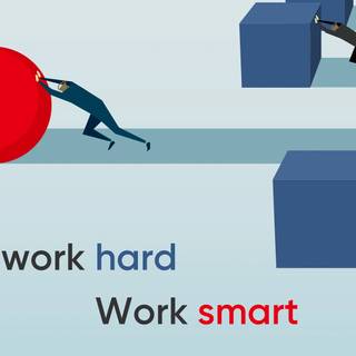 Hard work smart work wallpaper
