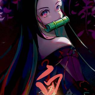 Nezuko dark wallpaper