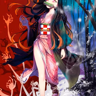 Nezuko dark wallpaper