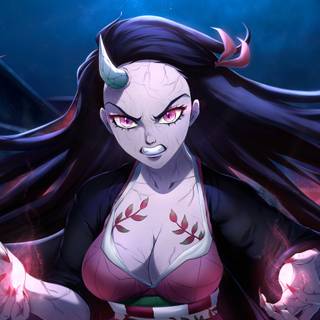 Nezuko dark wallpaper