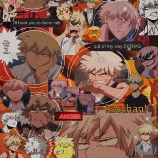 Bakugo collage wallpaper