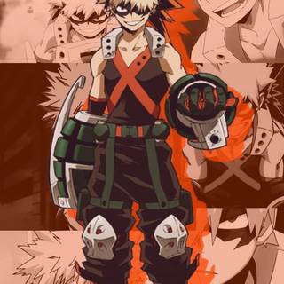 Bakugo collage wallpaper