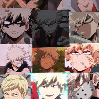 Bakugo collage wallpaper