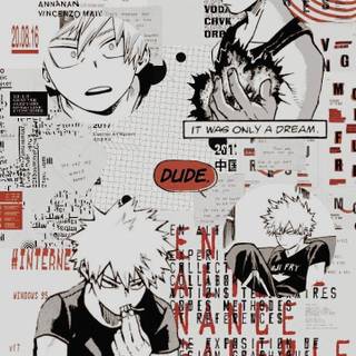 Bakugo collage wallpaper