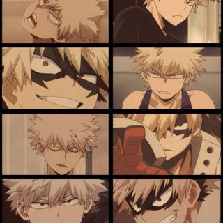 Bakugo collage wallpaper