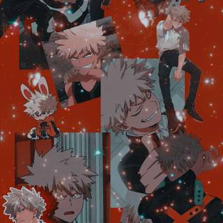 Bakugo collage wallpaper