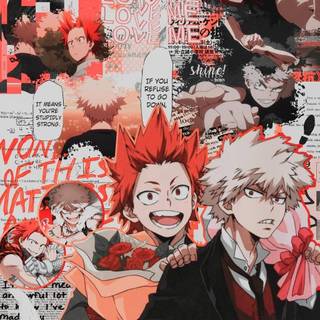 Bakugo collage wallpaper